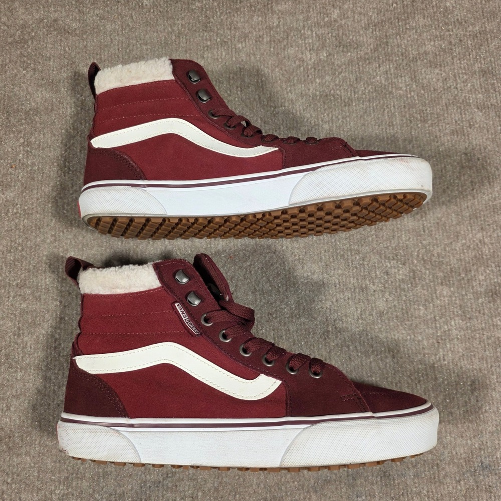 Vans Filmore Hi Vansguard Port Royale Burgundy Suede Sneakers Womens 9.5 - Picture 6 of 8